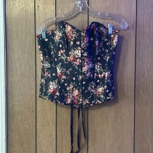 FLORAL OVER BUST CORSET (2XL)